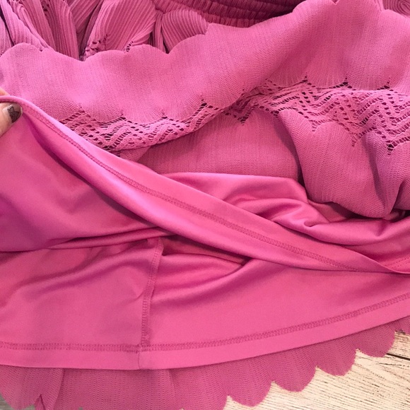 Lane Bryant Ruffle Off Shoulder Mauve Pink Blouse Size 18/20 - Picture 7 of 16